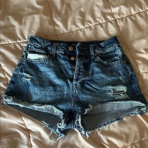 Wild Fable Blue button up Jean Shorts